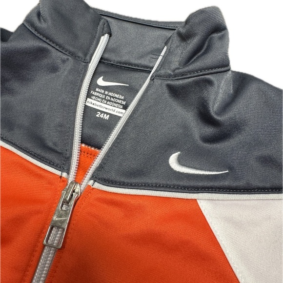Nike Colorblock Track Jacket | Size 24M 🧡⚪️⚫️ - Picture 3 of 8